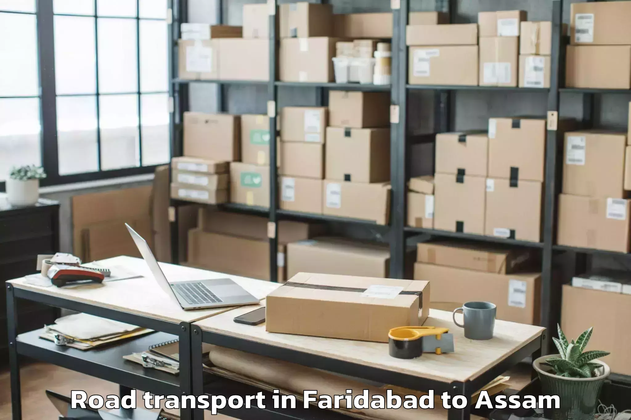 Comprehensive Faridabad to Moran Road Transport